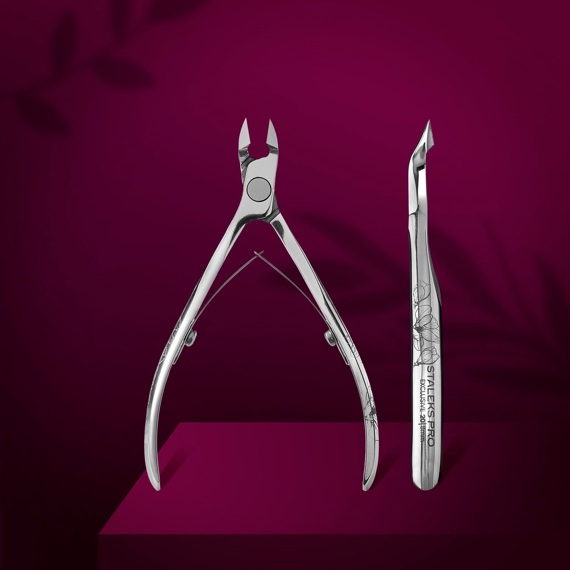 STALEKS Exclusive 20 professional cuticle nippers in magnolia — premium blade geometry for precision work