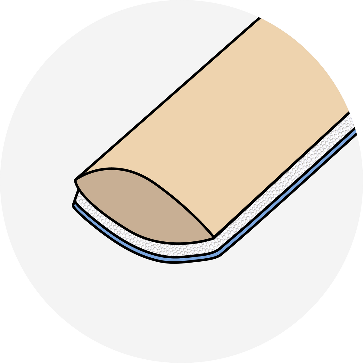STALEKS Disposable papmAm files (with foam layer)