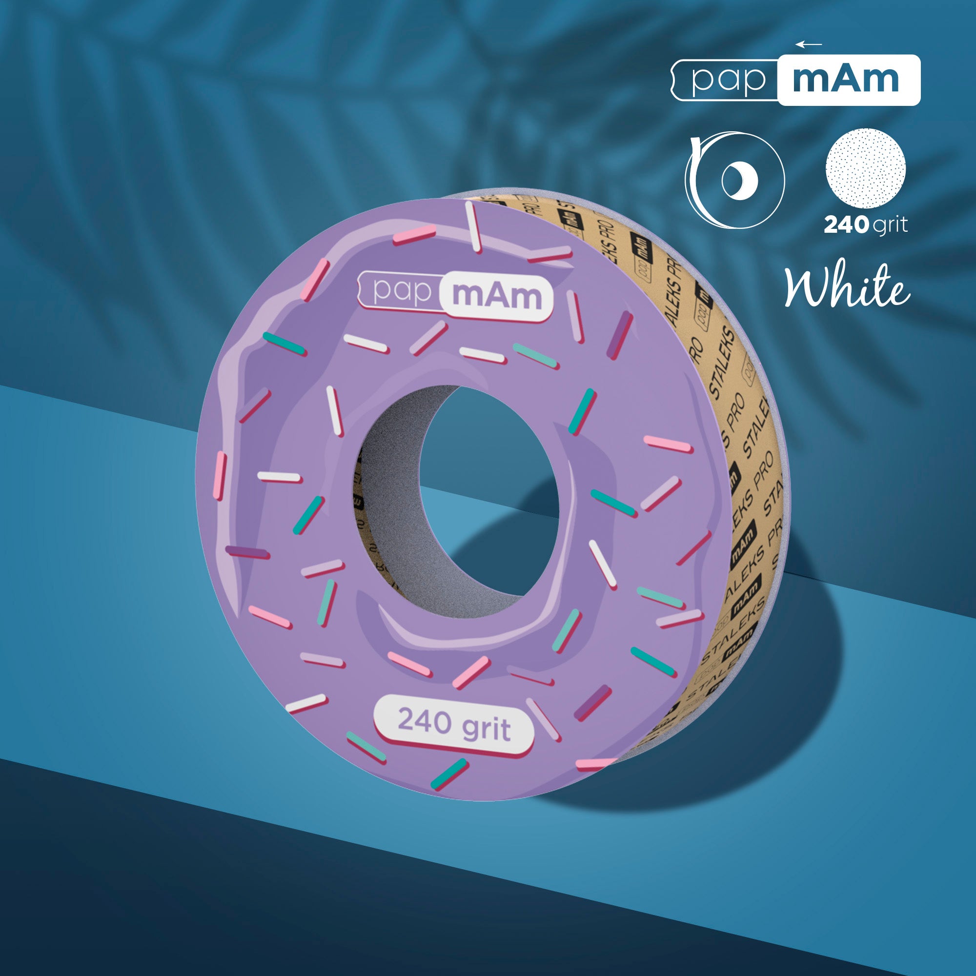 ATSC-240w White disposable abrasive tape papmAm