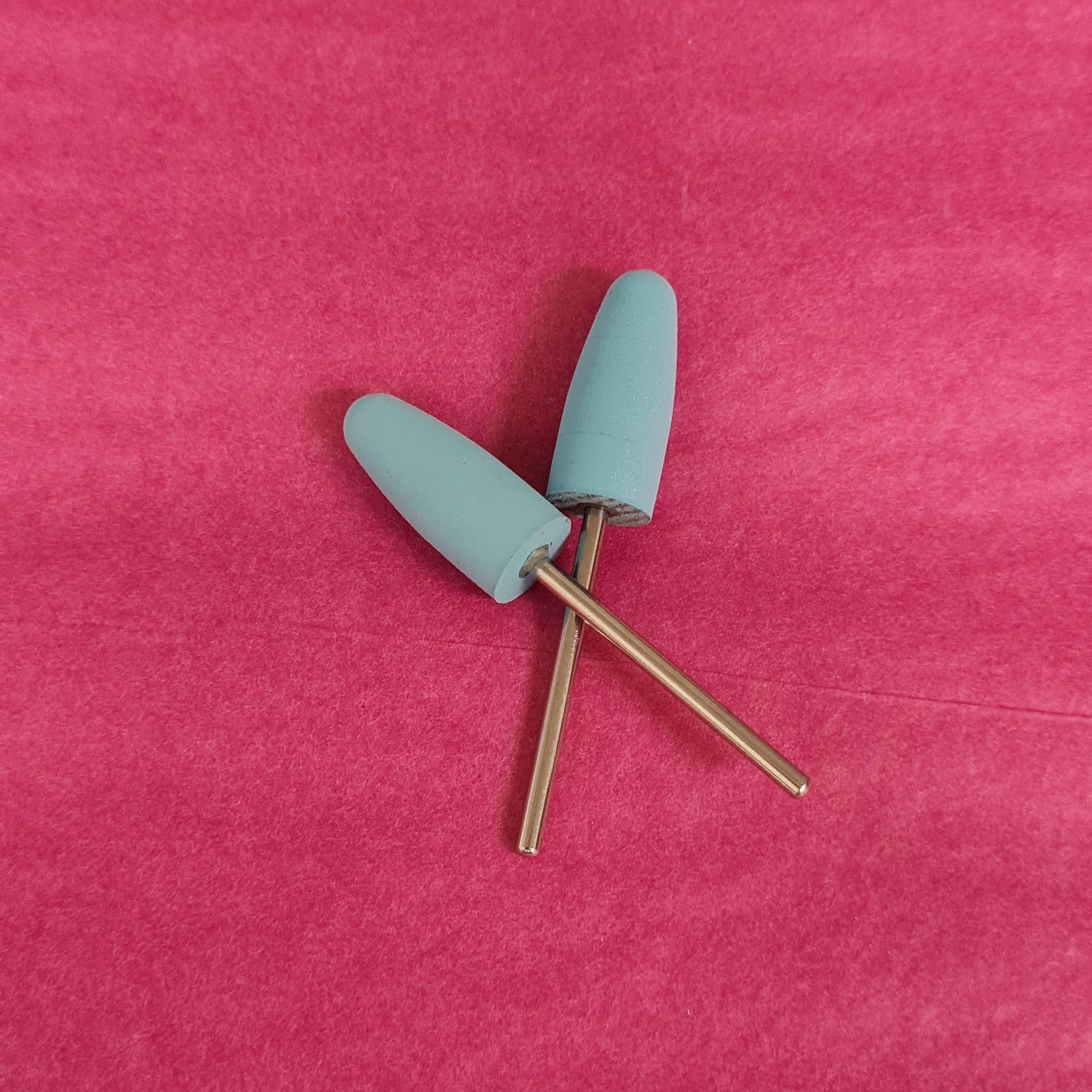 Polisher drill bit for E-file manicure/pedicure, blue, 1 pc image 0