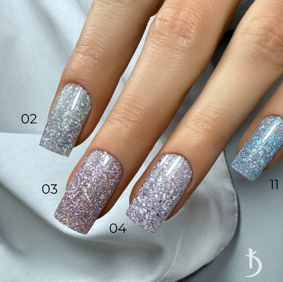 02 Color base coat "Crystal Drops", 7 ml image 2