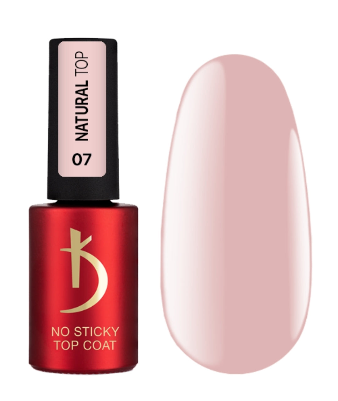 "Natural Top" 07, Top coat without sticky layer, 7 ml image 0