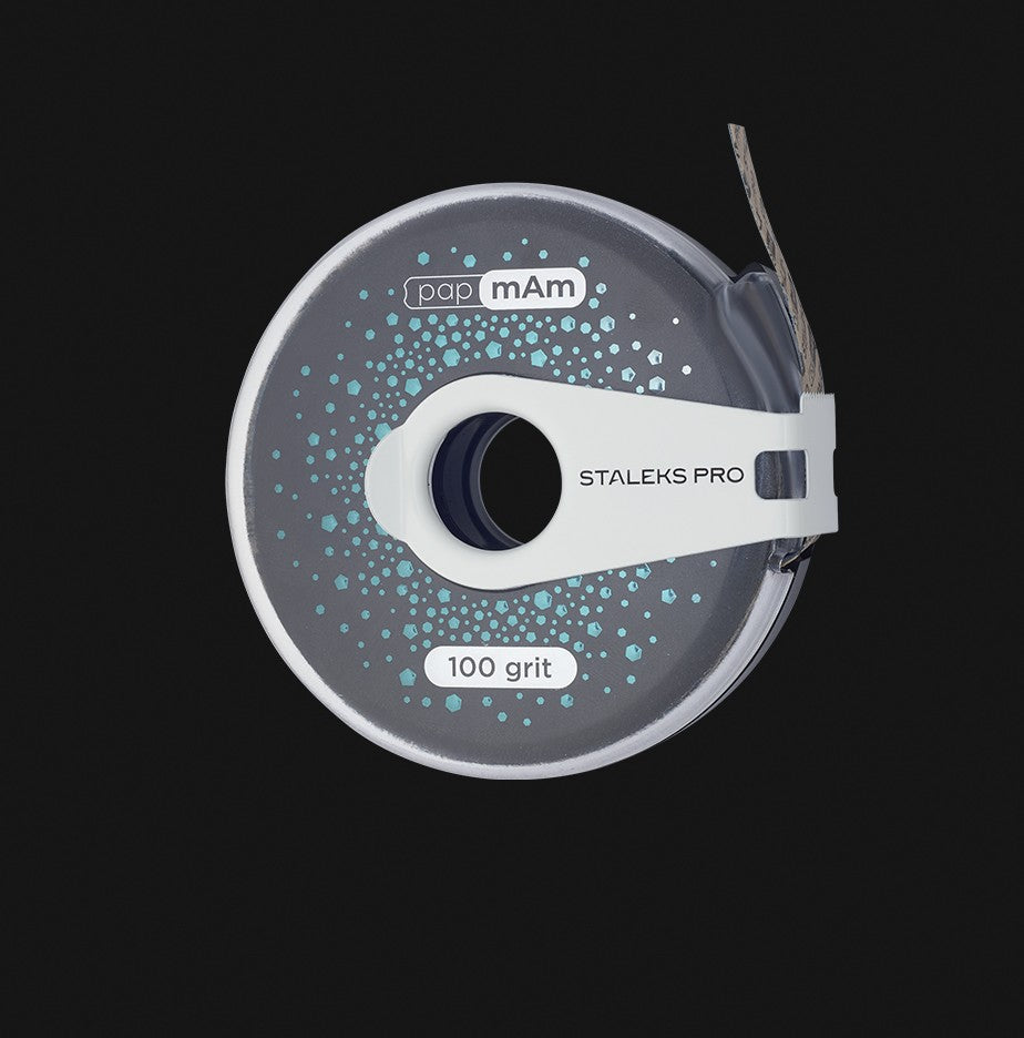 ATClux-100 NAIL FILE REFILL ROLL PAPMAM EXCLUSIVE IN A PLASTIC CASE STALEKS PRO image 0