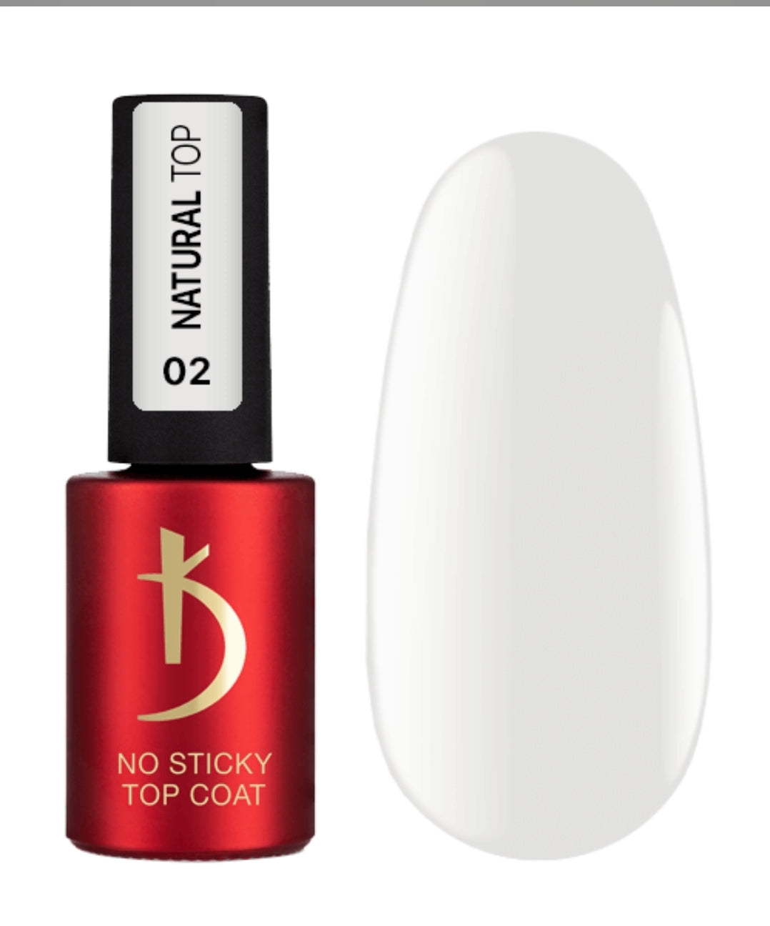 "Natural Top" 02, Top coat without sticky layer, 7 ml image 0