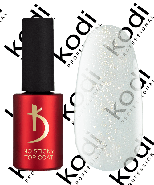 No sticky top coat Sparkle Gold 7 ml image 0