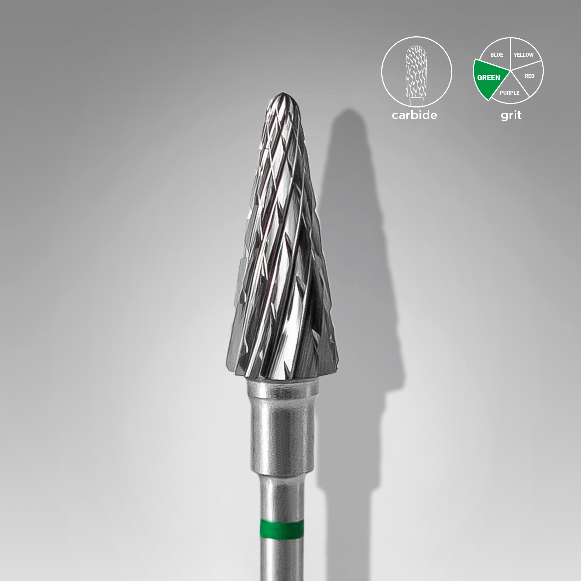 Carbide nail drill bit cone green head EXPERT diameter 6 mm / working part 14 mm