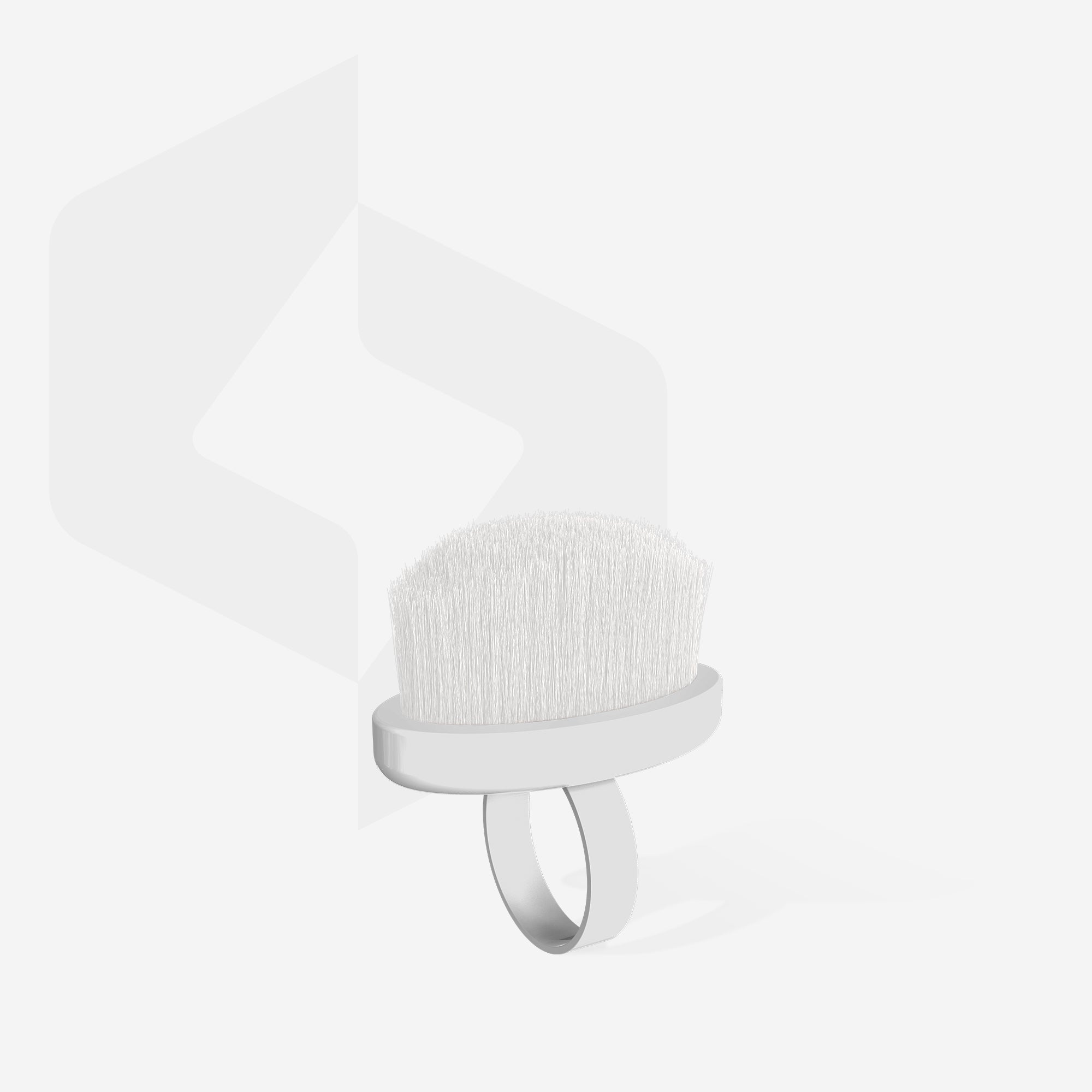 Finger ring manicure brush EXPERT 03 for dust removal mini (10 pcs)