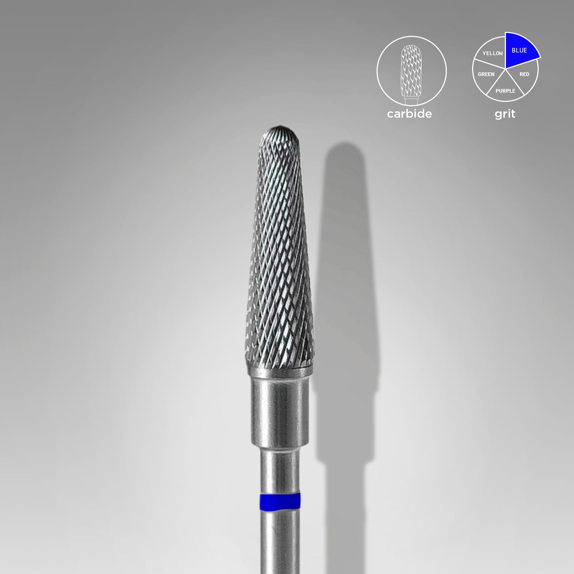 Carbide nail drill bit frustum blue head EXPERT diameter 4 mm / working part 13 mm