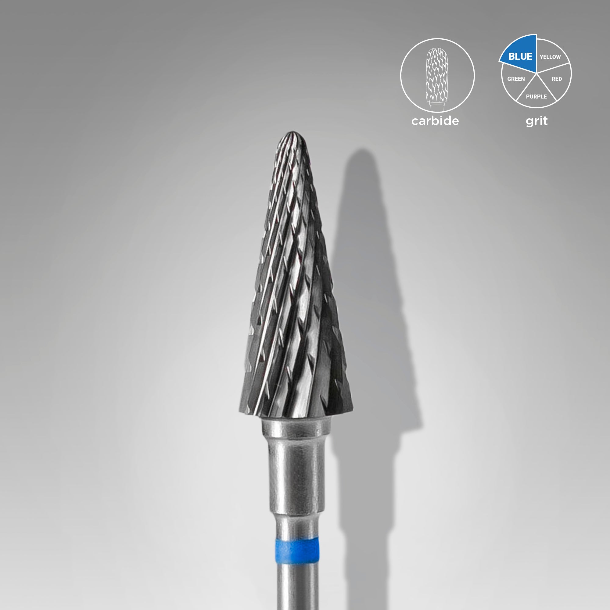 Carbide nail drill bit cone blue head EXPERT diameter 6 mm / working part 14 mm