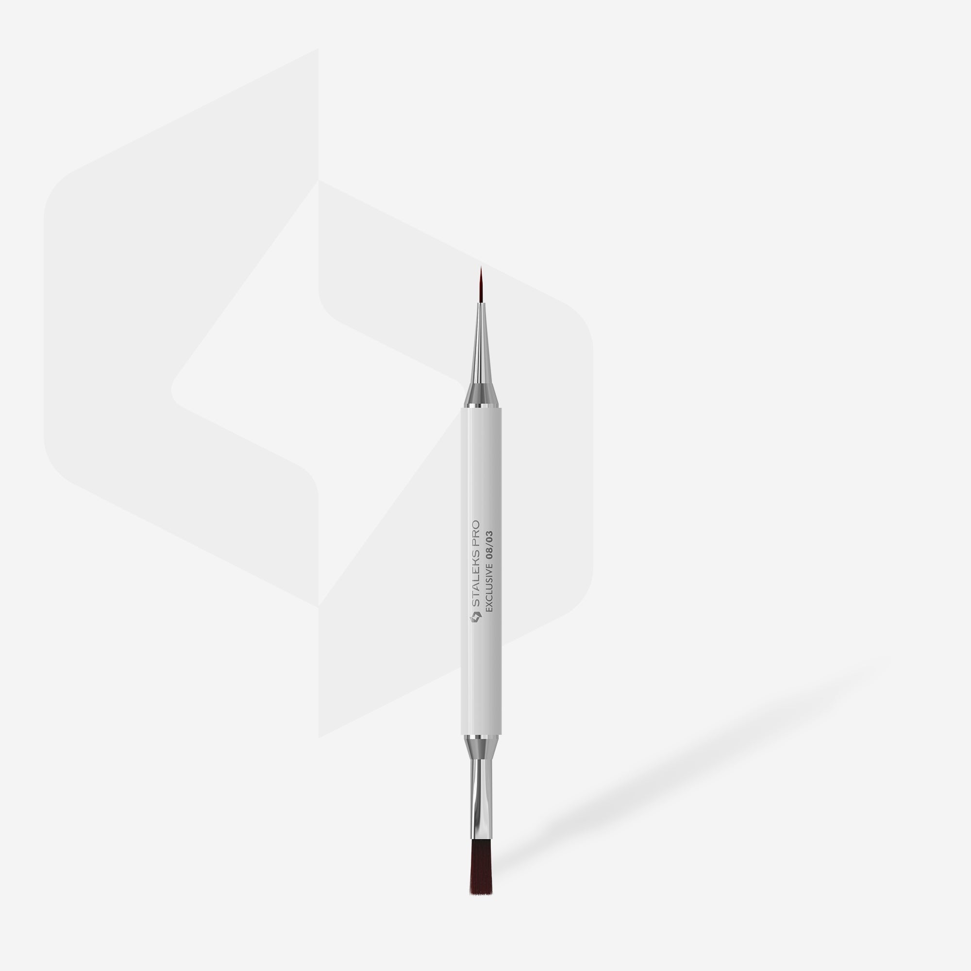 Double-ended brush EXCLUSIVE 08/03 gel 10 mm / liner 10 mm