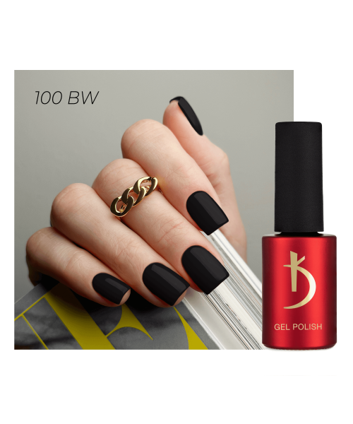 100 BW Gel Polish Black and White 7 ml image 0