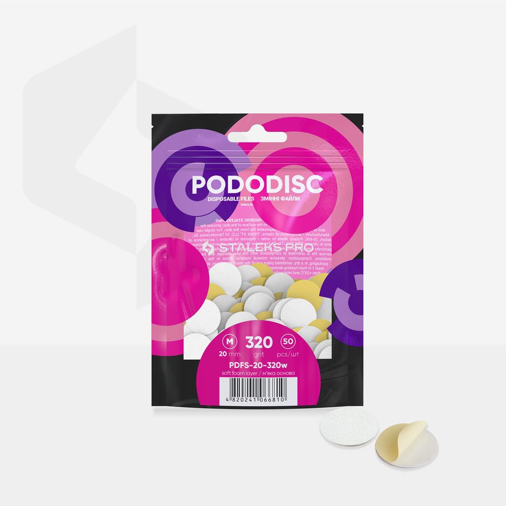 PDFS-20-320w Disposable white files with soft foam layer 320gr,50pcs