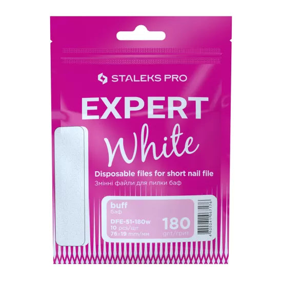 DFE-51-240w Refill pads for polishing nail file Staleks , 240 grit, 10pc