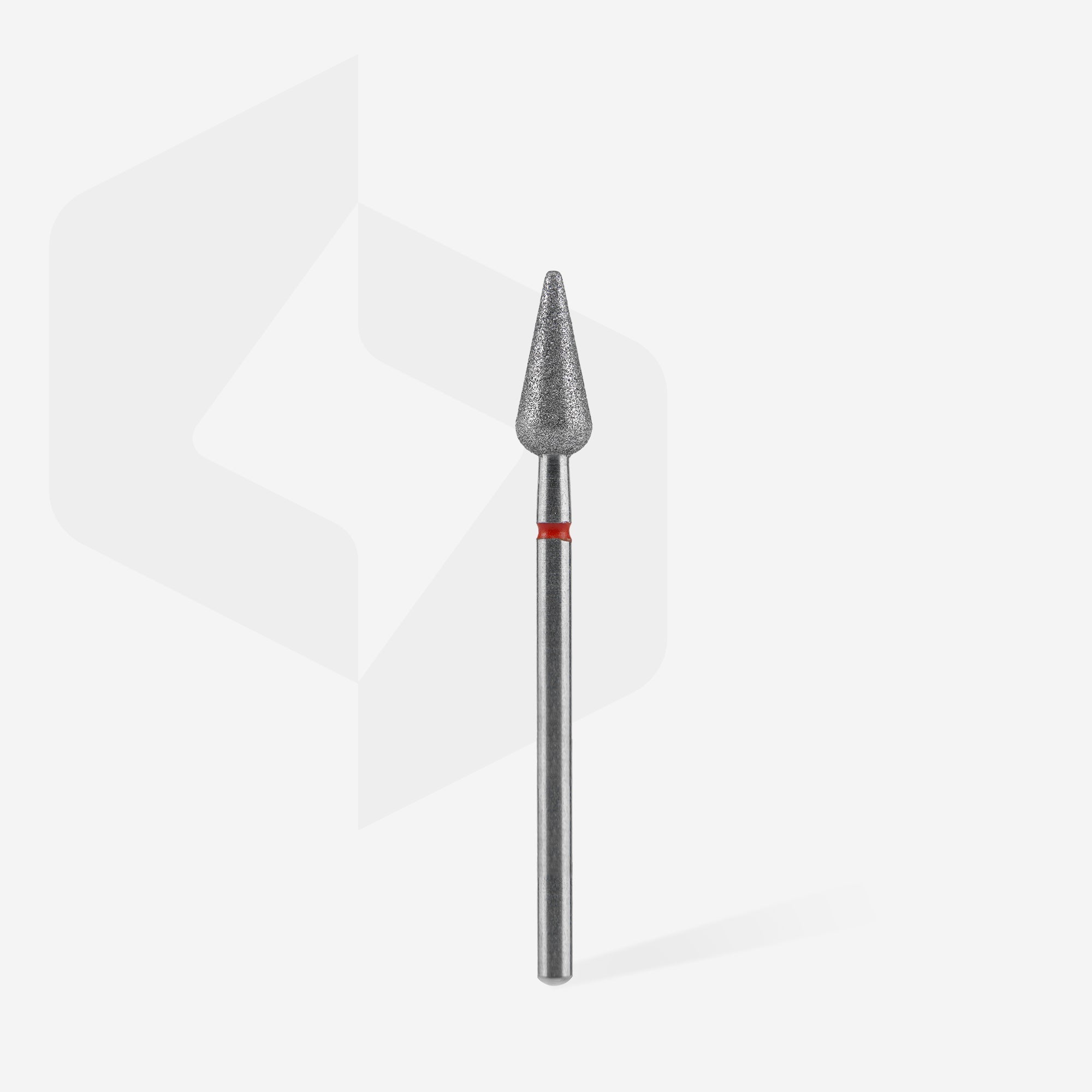 FA100R050/12 Diamond drill bit pointed pear, red