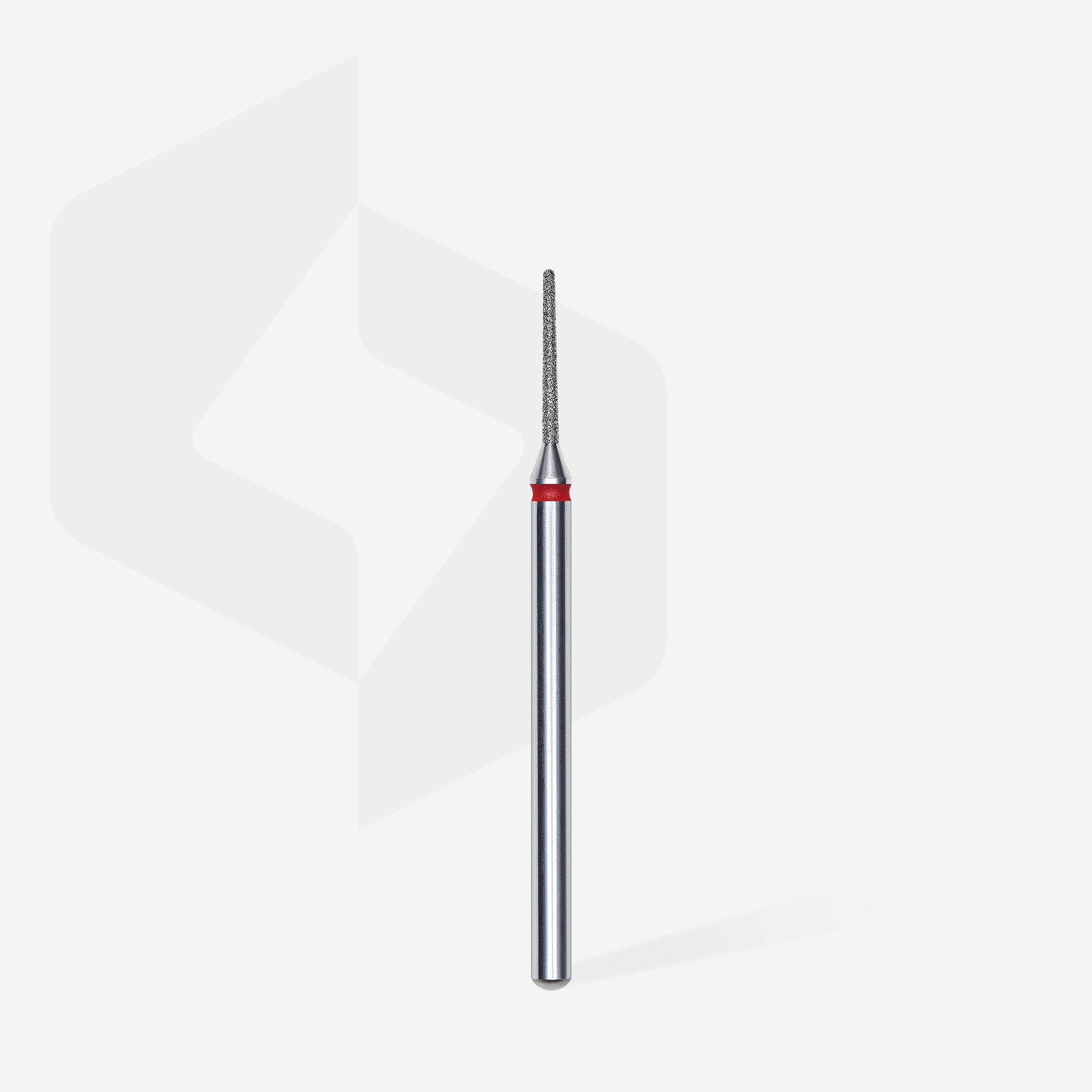 FA80R010/10 DIAMOND NAIL DRILL BIT, "NEEDLE", RED