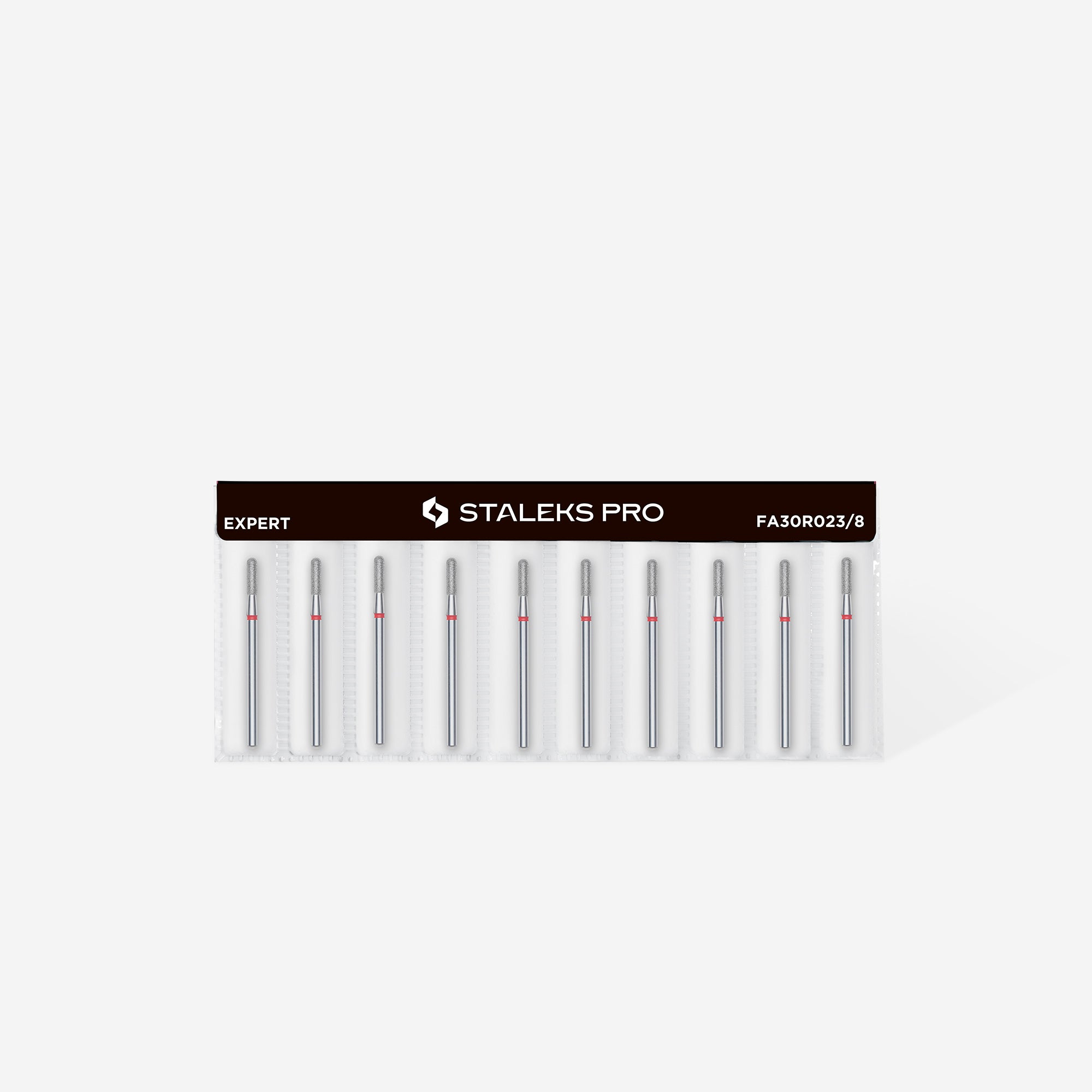 FA30R023/8 DIAMOND NAIL DRILL BIT, ROUNDED "CYLINDER", RED image 2