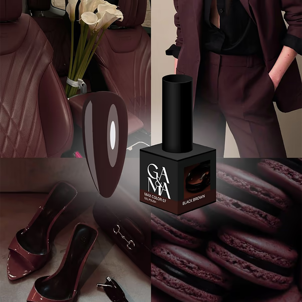 GÉMELY Max Color 007 Black Brown Gel Polish 10 ml