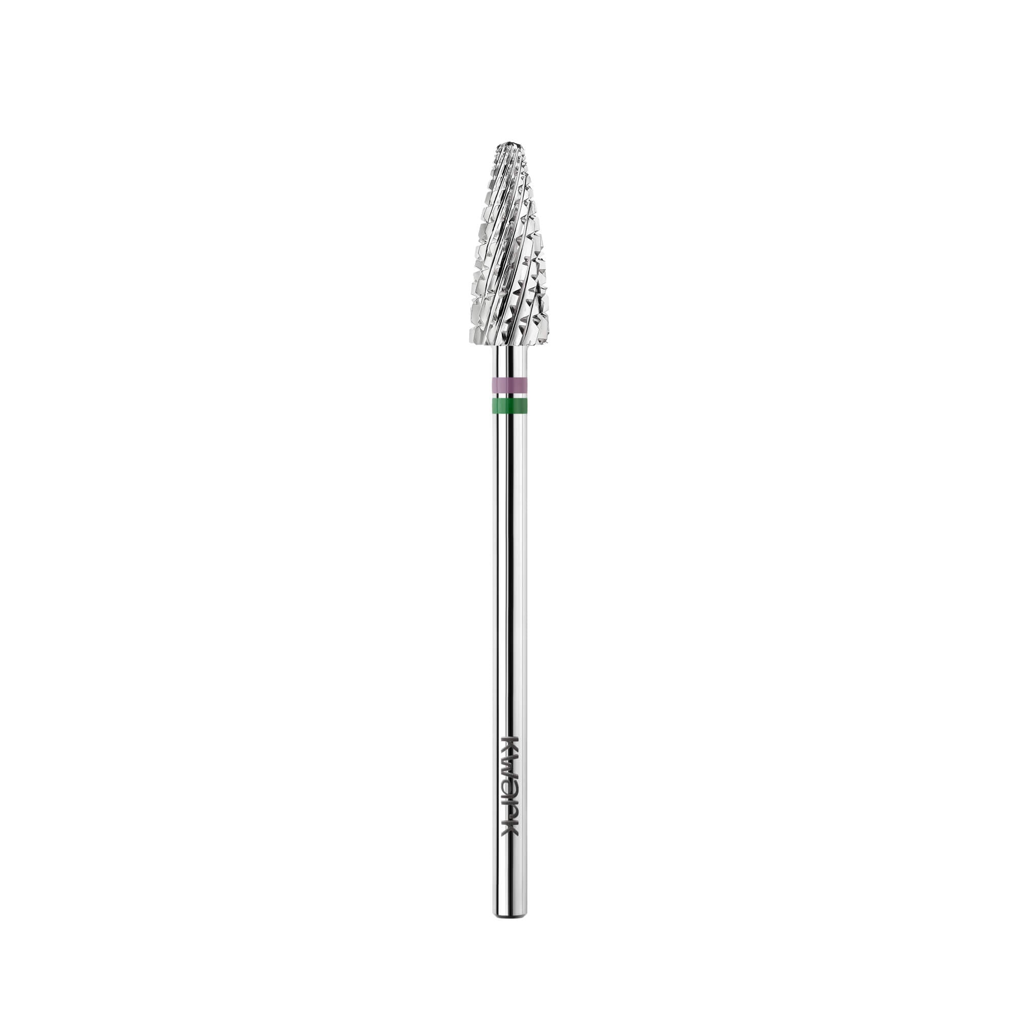 KWARK KANV-5013 Wide Rounded Cone (Corn), Green-Purple / Right-handed grit