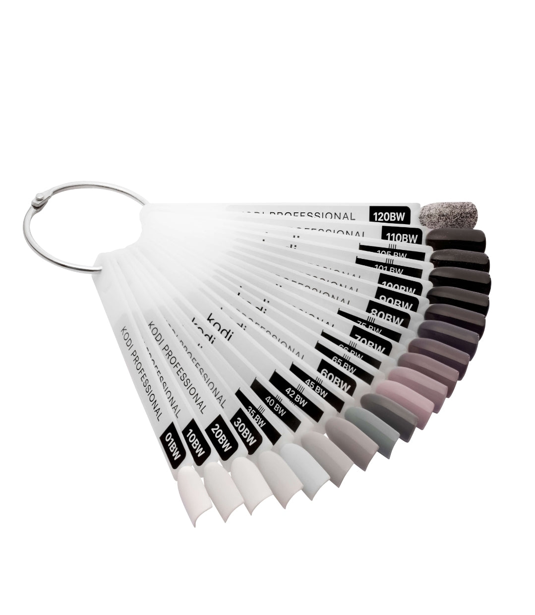 Palette of gel polishes "Black and White " 23 tips image 0