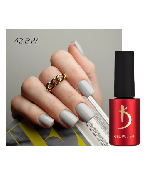 42BW Gel Polish Black and White 7 ml image 0
