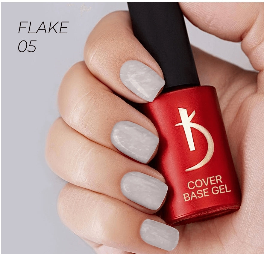 05 Cover base gel Flake 7 ml, Lavender image 2