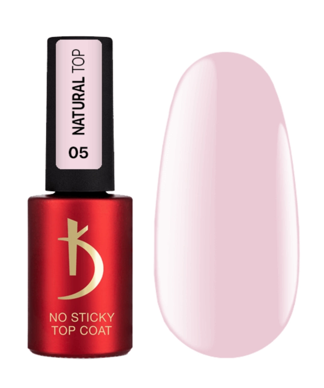 "Natural Top" 05, Top coat without sticky layer, 7 ml image 0