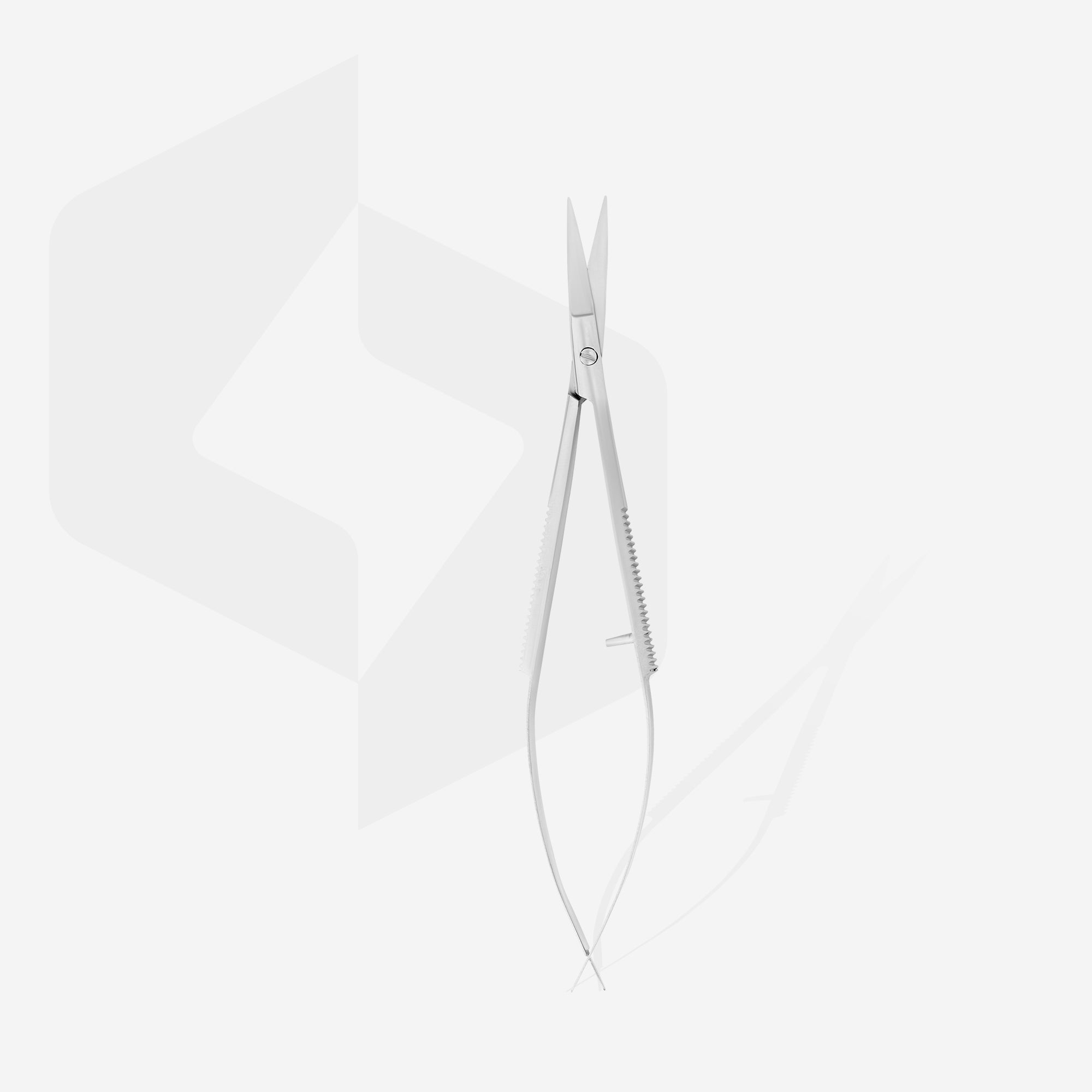 SE-90/2 Professional micro scissors for eyebrows modeling EXPERT image 1