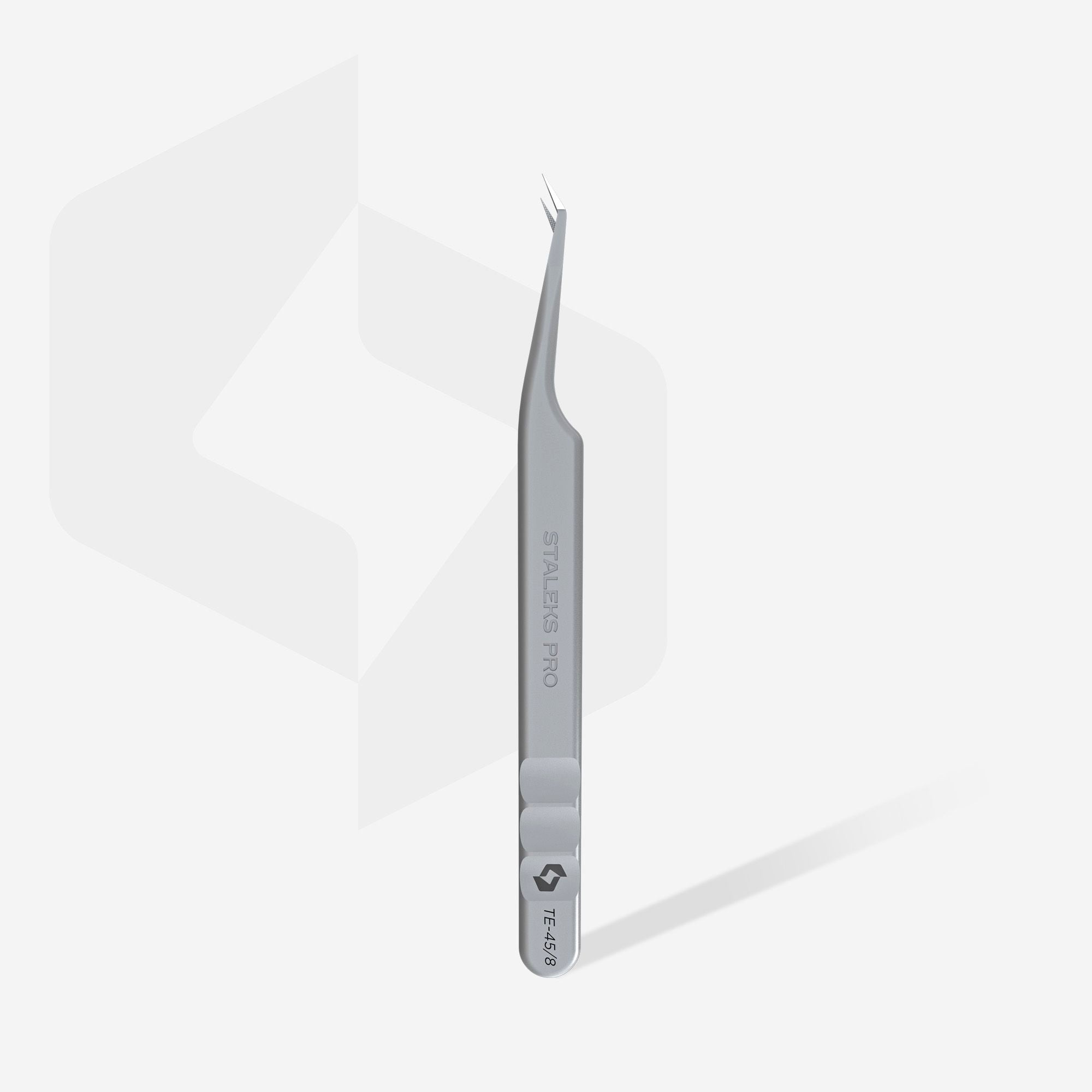 TE-45/8 Prof. eyelash tweezers with fiber tips, mini L