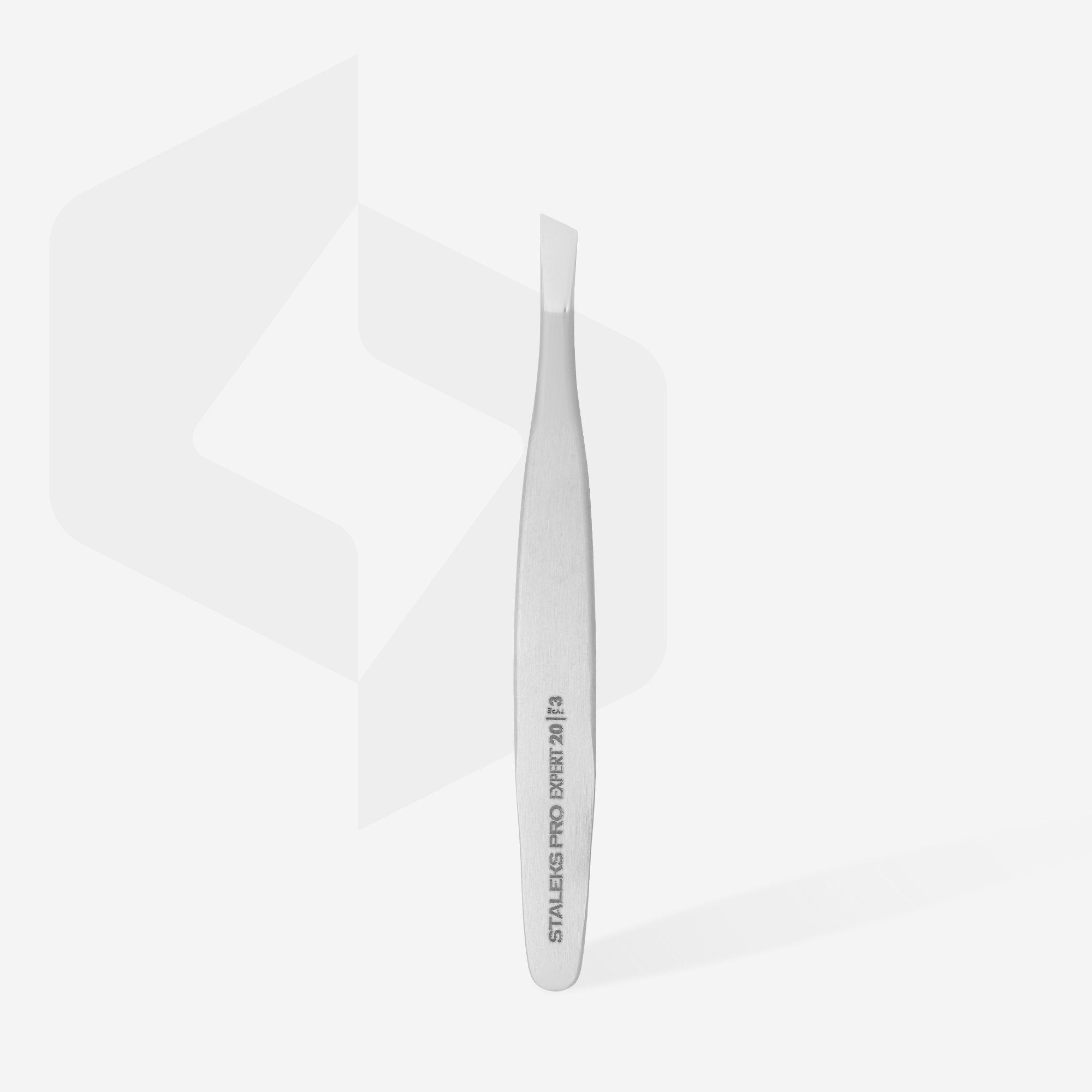 TE-20/3 Eyebrow tweezers Pro Expert 20 Type 3 (wide slant)