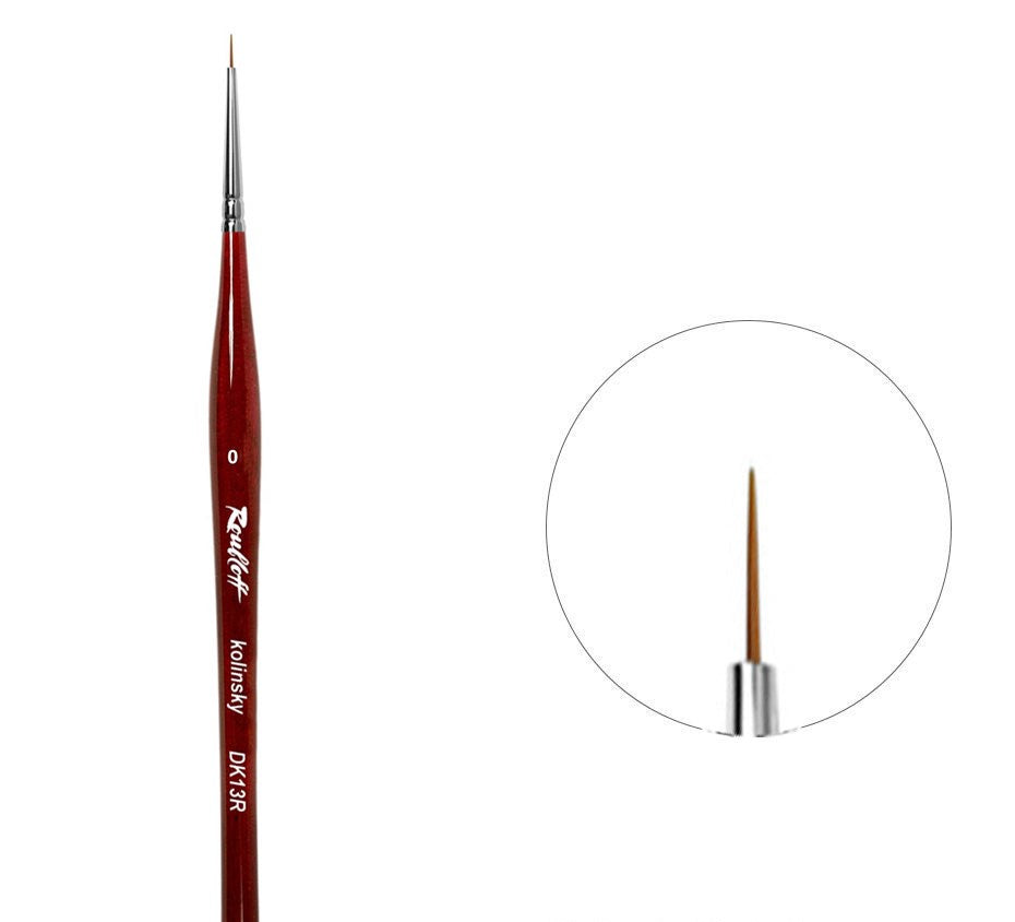 DK13R N.0 Roubloff Brush, Kolinsky, round image 0