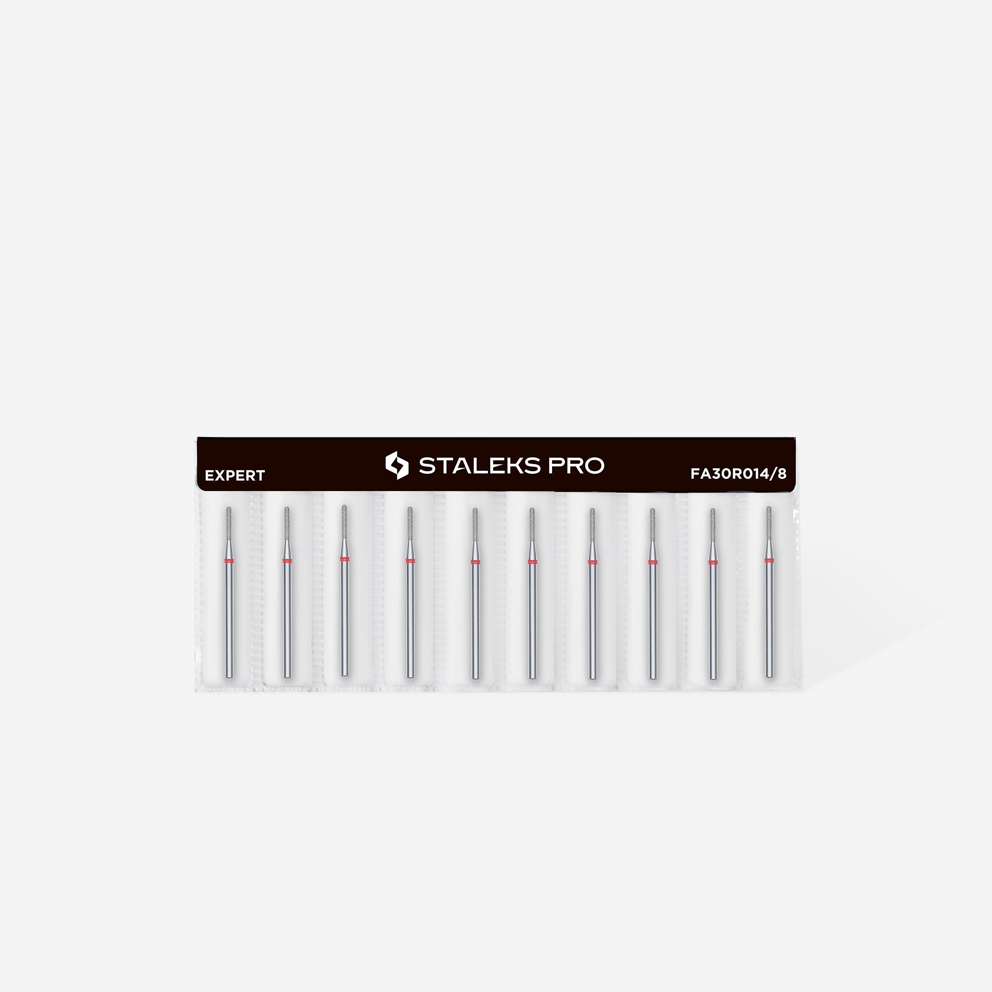 FA30R014/8 DIAMOND NAIL DRILL BIT, ROUNDED "CYLINDER", RED