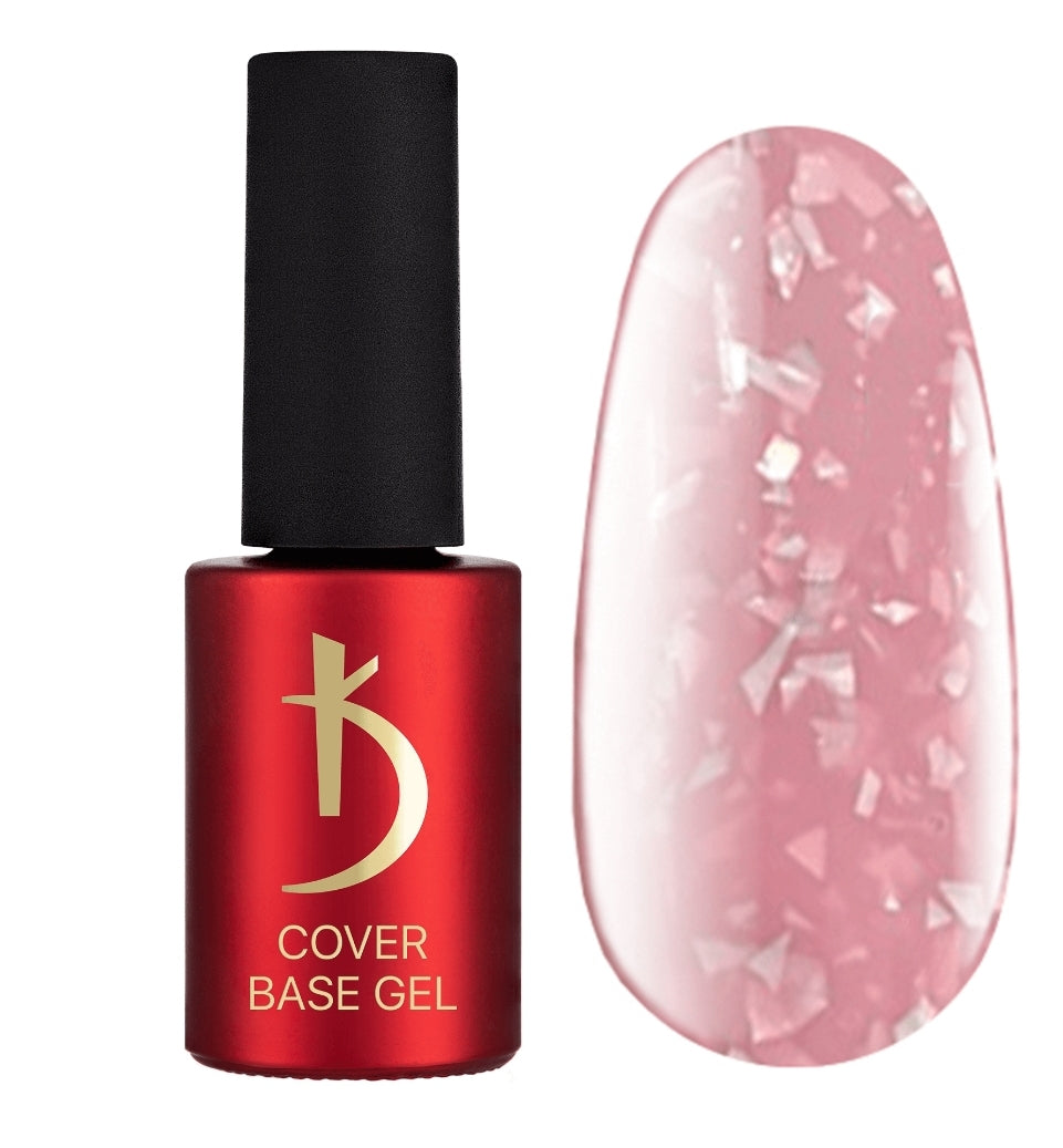 04 Cover Base gel Flake 7 ml, Pink-beige image 0