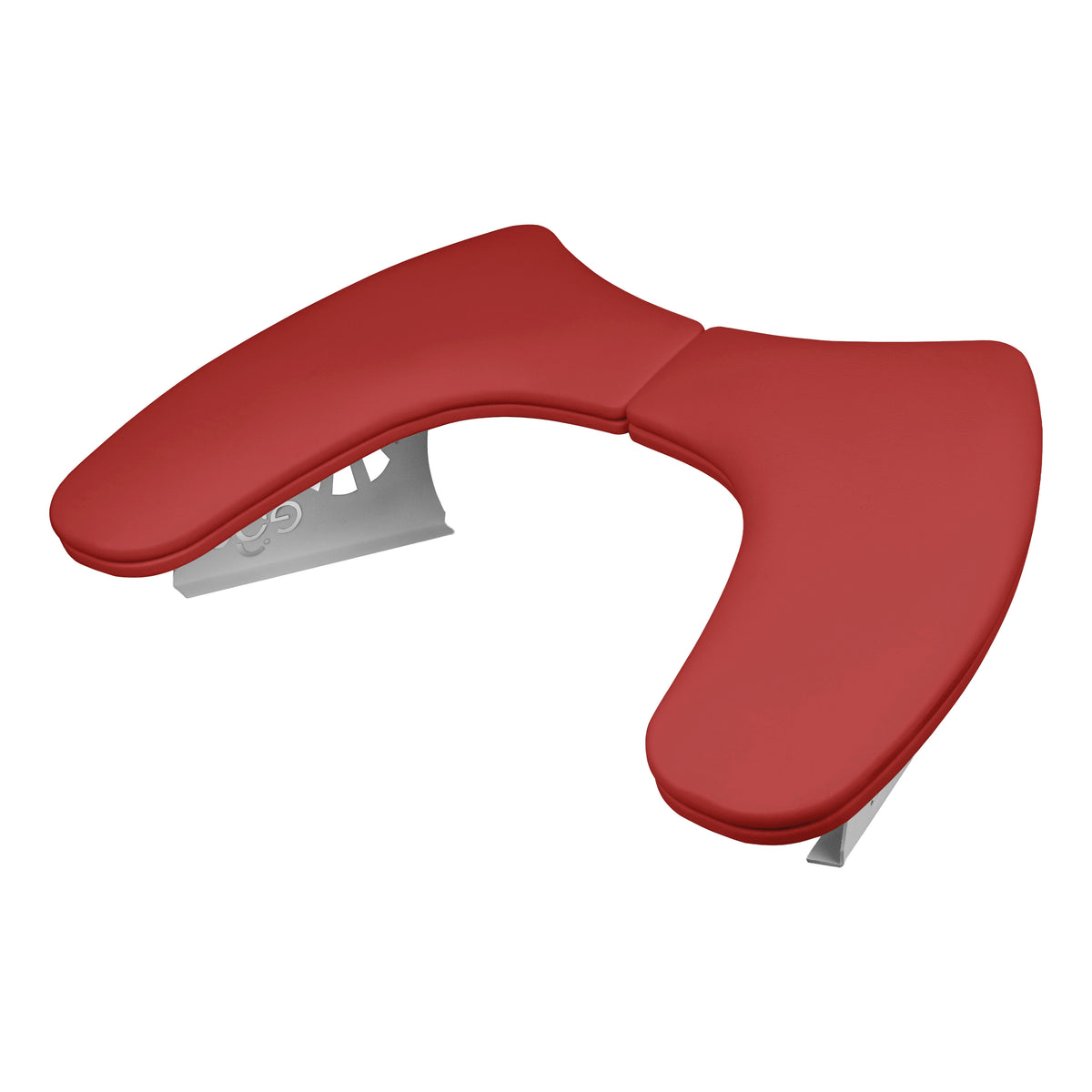 EGO by ULKA hand rest in red on a white background