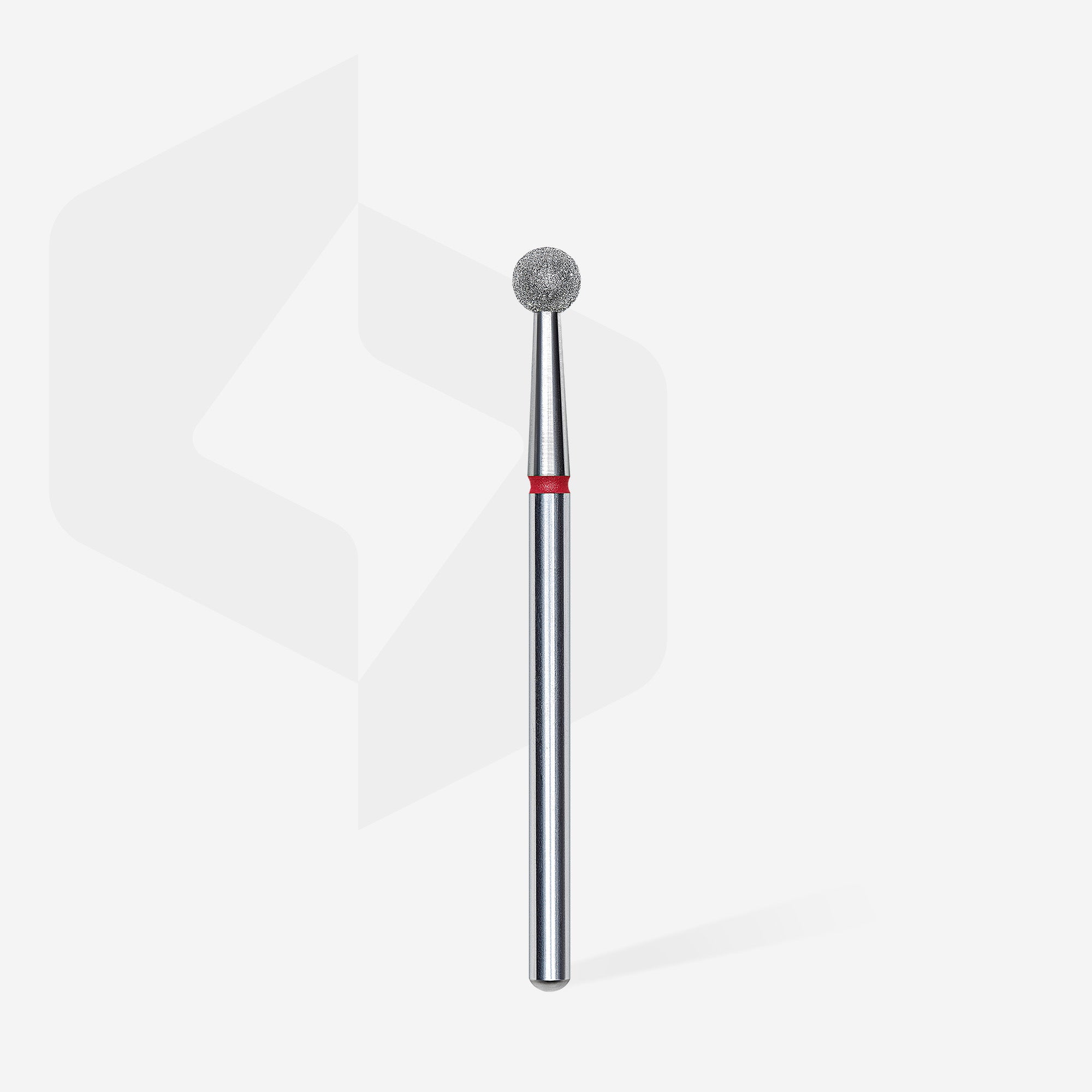 FA01R040 DIAMOND NAIL DRILL BIT, "BALL", RED