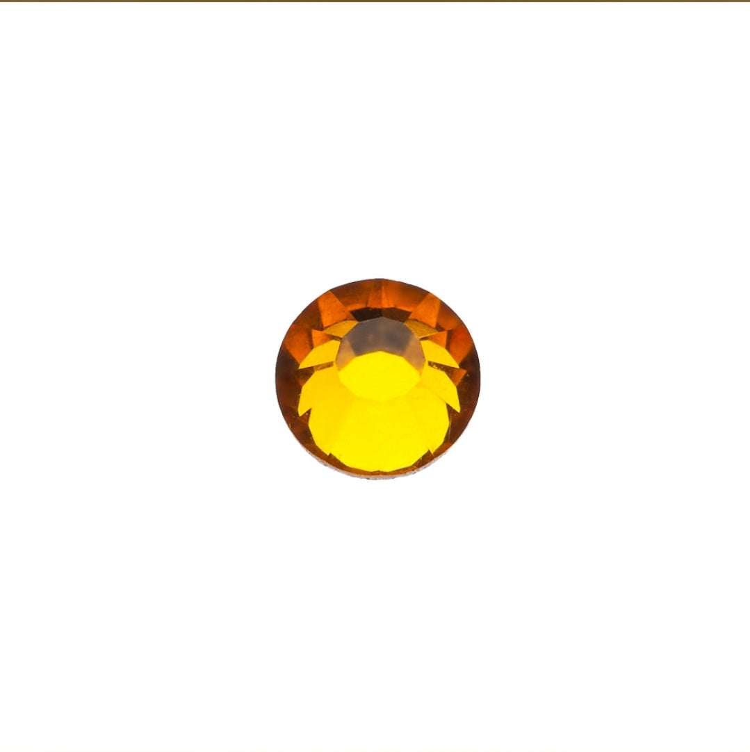 Crystals "Topaz" SS06 size 2mm, 50pcs image 0
