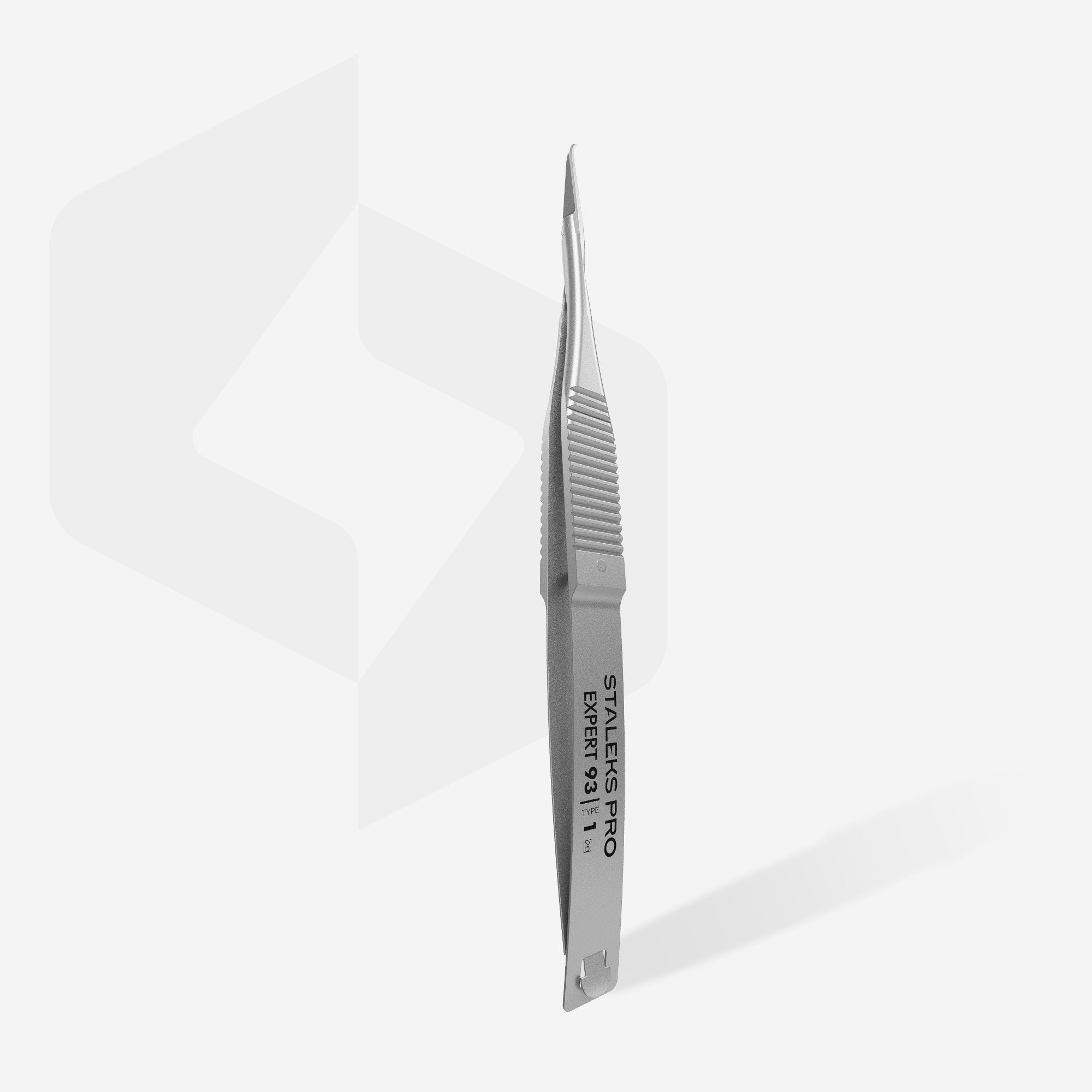 Hook-shaped blade tip of STALEKS Expert SE-93/1 cuticle micro scissors