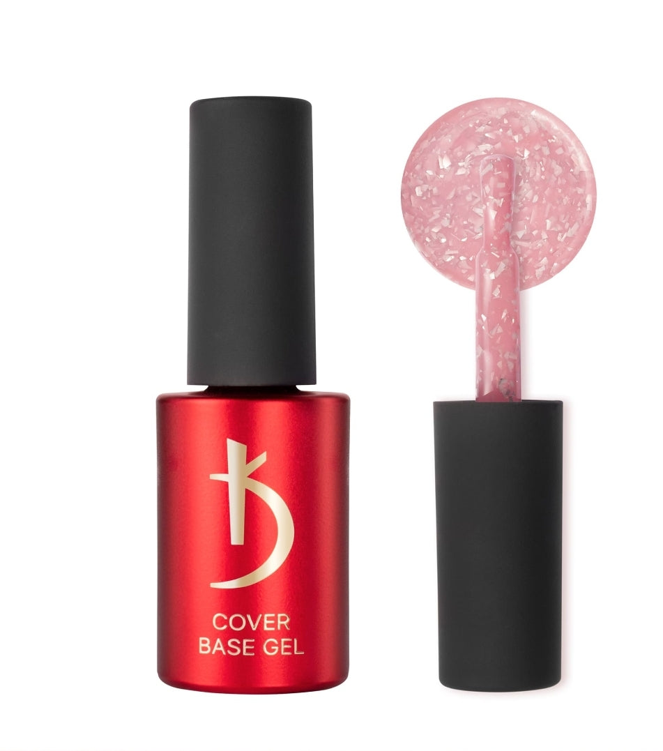 04 Cover Base gel Flake 7 ml, Pink-beige image 3