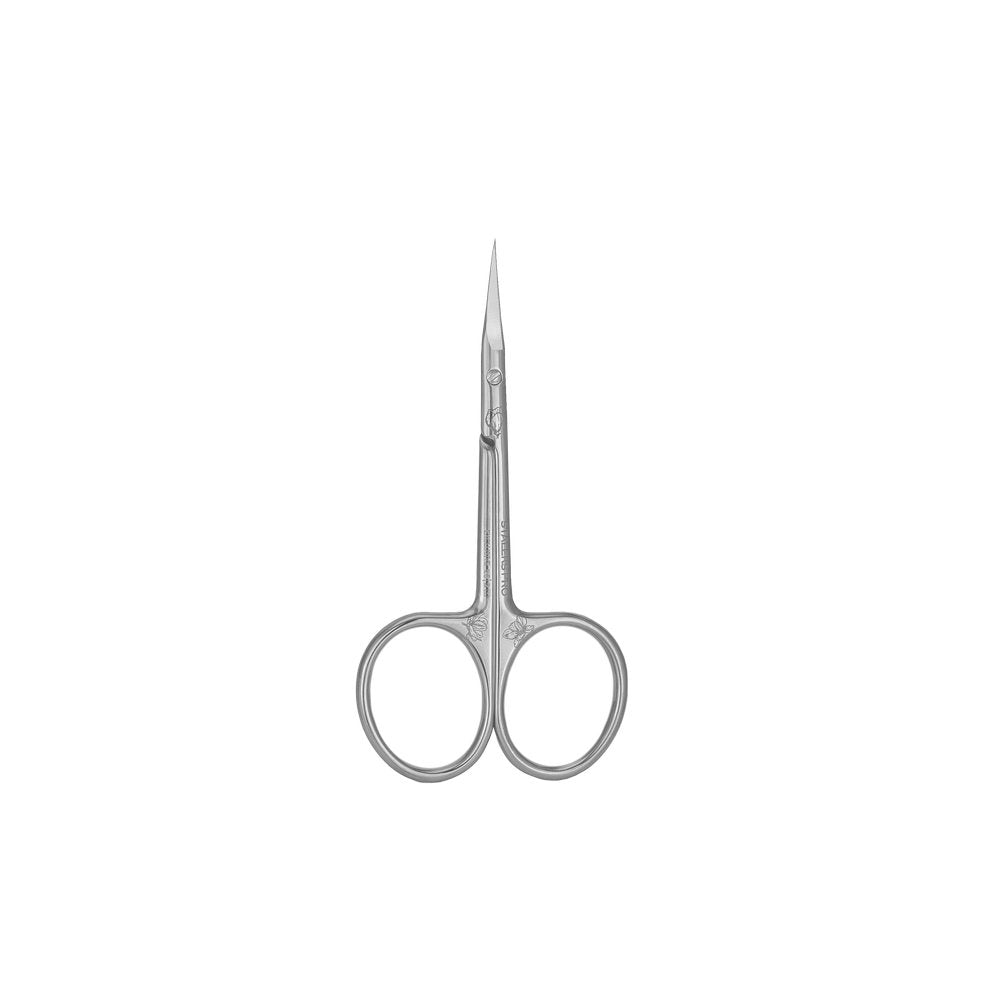 SX-23/2m EXCLUSIVE Professional cuticle scissors with hook magnolia)