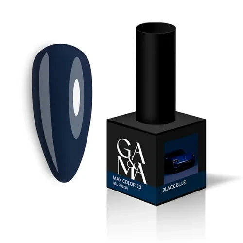 013 GAMA Gel Polish Max Color Black Blue , 10 ml TPO free