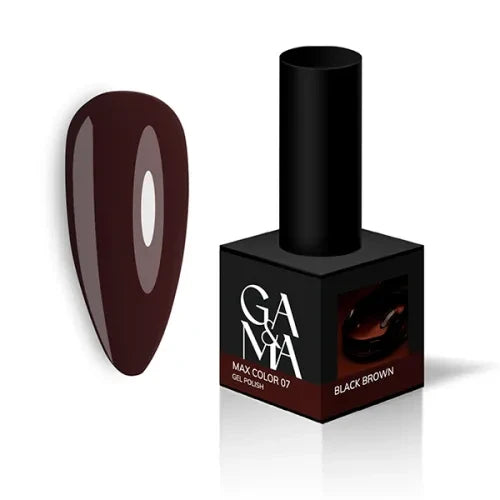 007 GAMA Gel polish Max Color Black Brown 10 ml TPO free