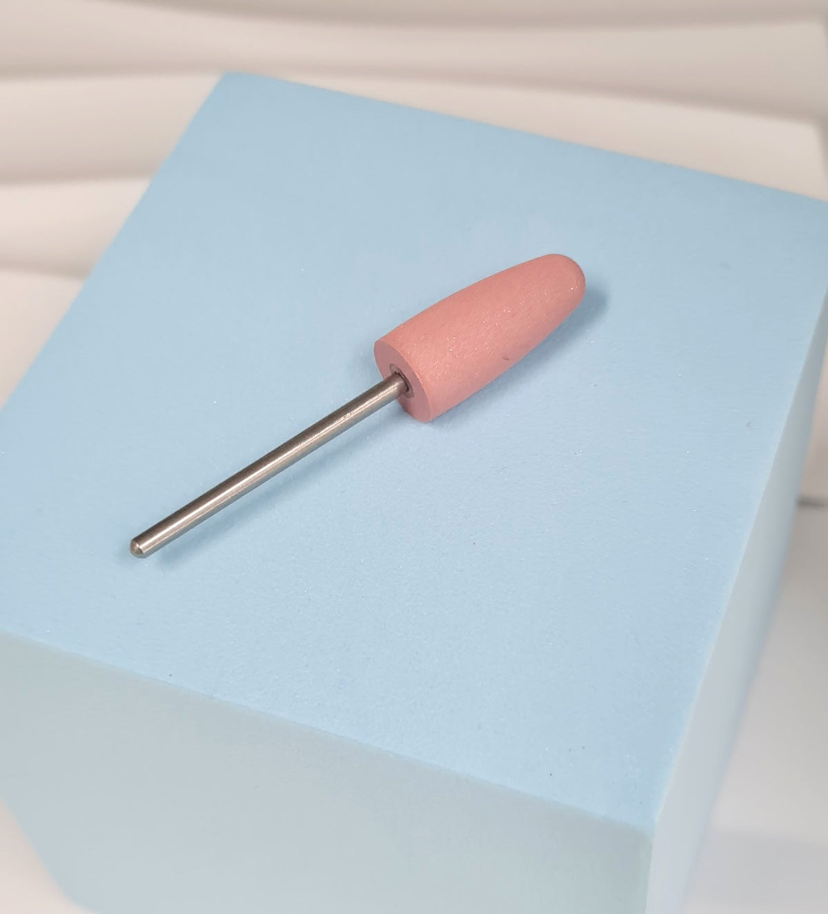 Polishing drill bits for E-file manicure/pedicure, pink, 400 grit, fine