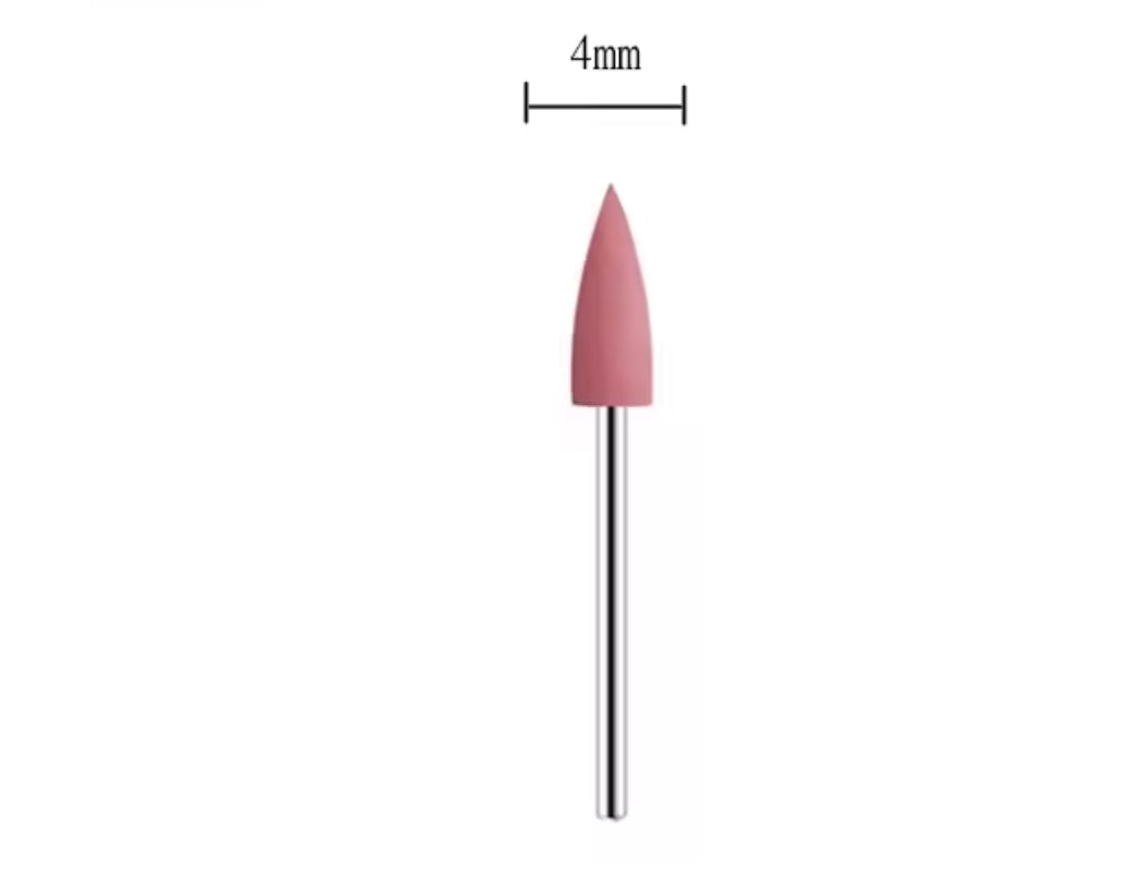 Polishing drill bits for E-file manicure/pedicure , small, pink, 800 grit, extra fine