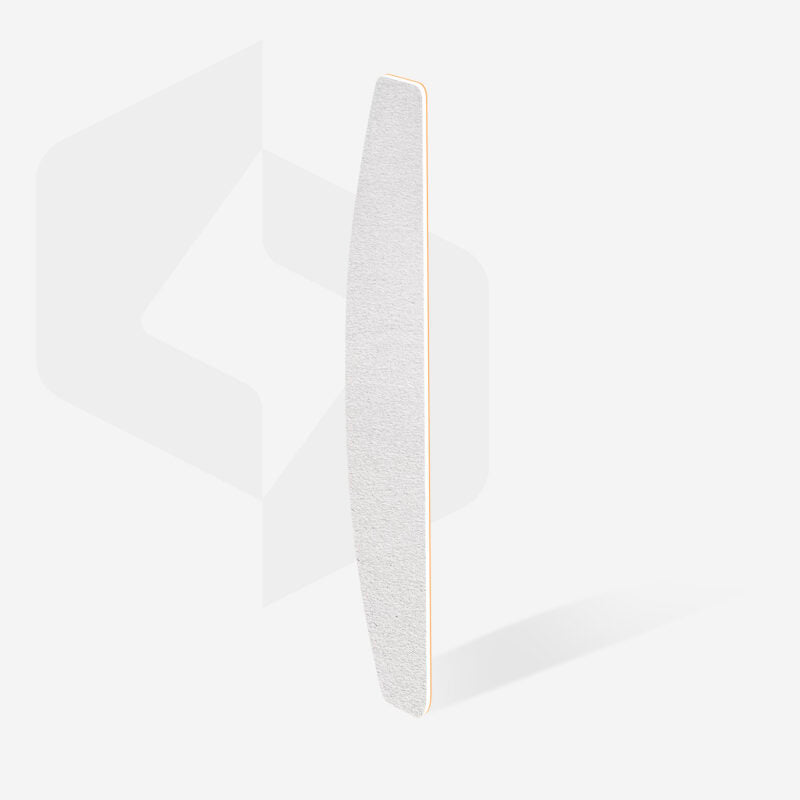 Disposable white files for crescent nail file on a soft foam layer EXPERT 40 100 grit (30 pcs)