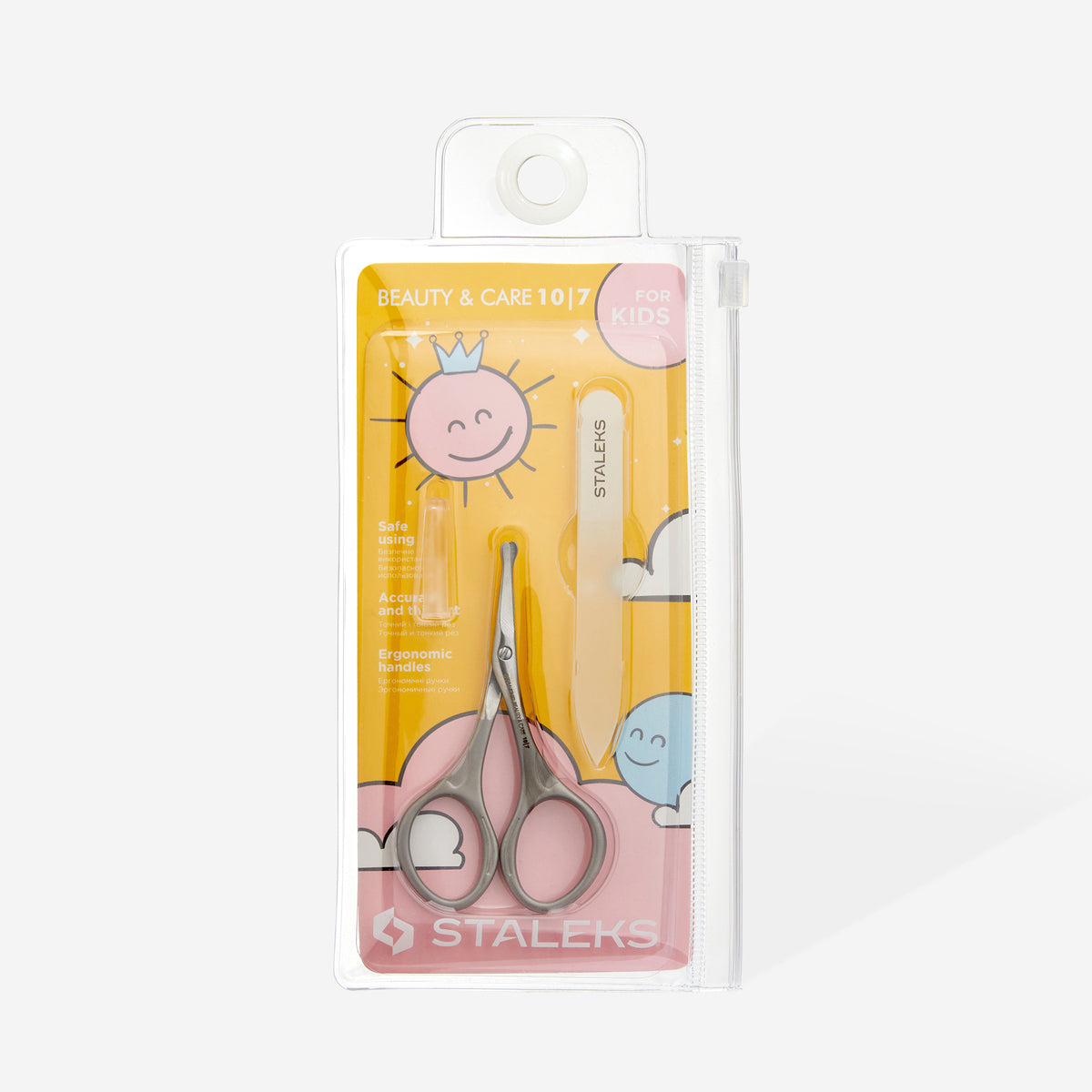 STALEKS SBC-10/7 — matching scissors and file retail packaging