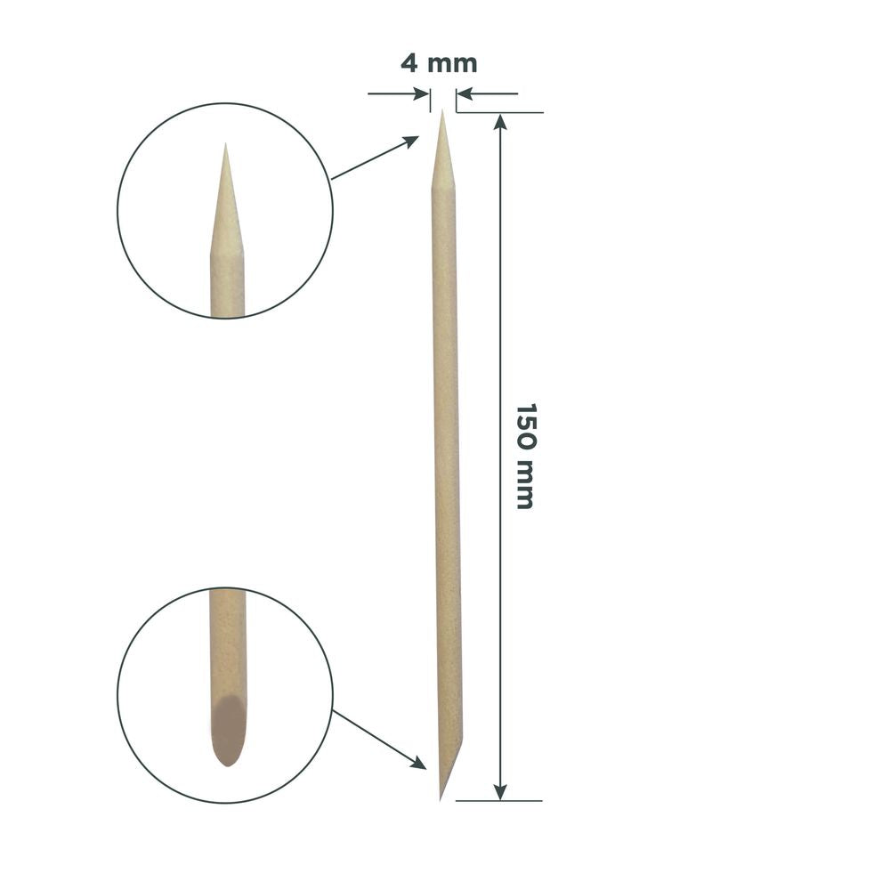 STALEKS DOS-10/100 — Orange stick EXPERT wooden 150 mm (100 pcs) — official view 3