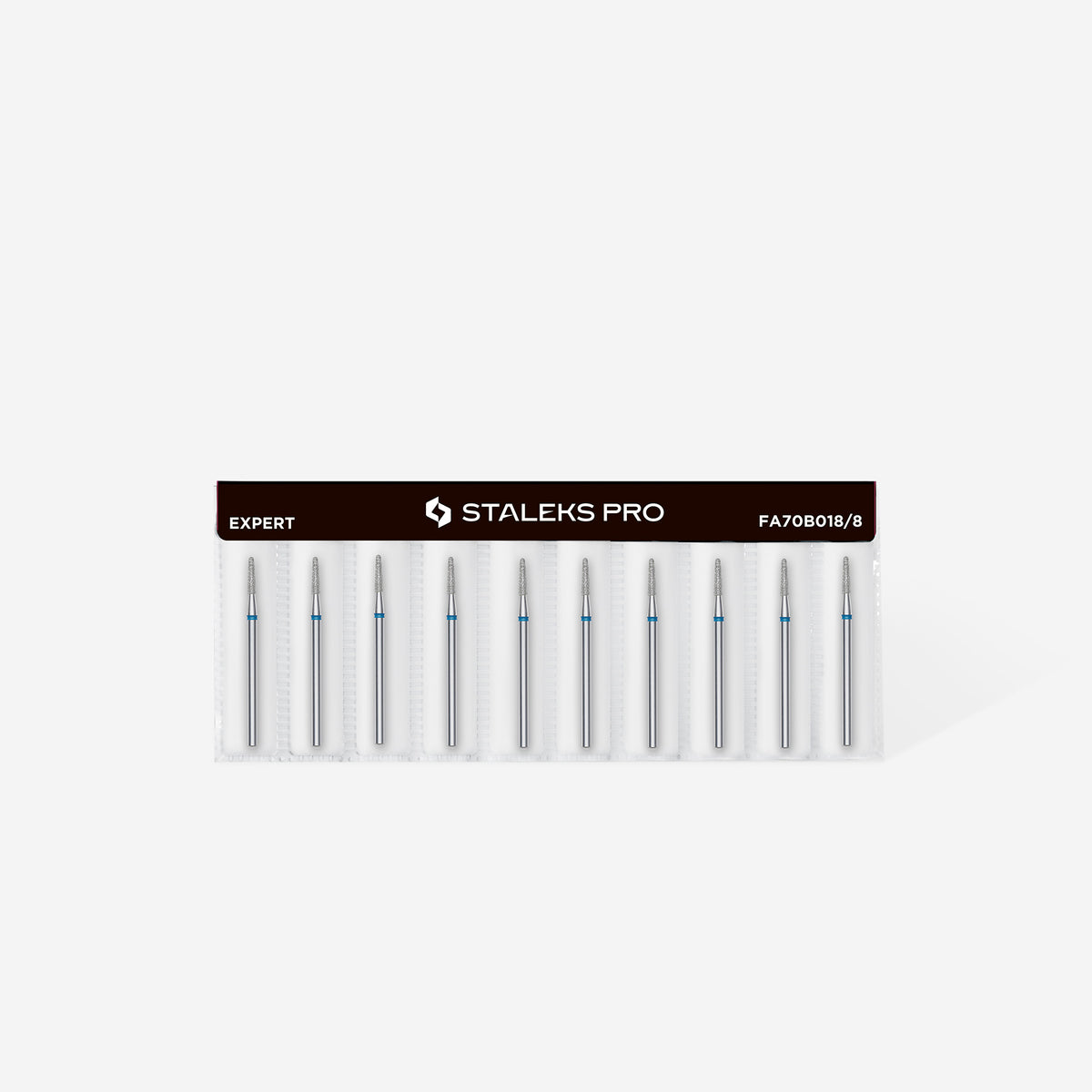 STALEKS FA70B018/8 — Diamond nail drill bit frustum blue EXPERT head diameter 1,8 mm / working part 8 mm — official view 3