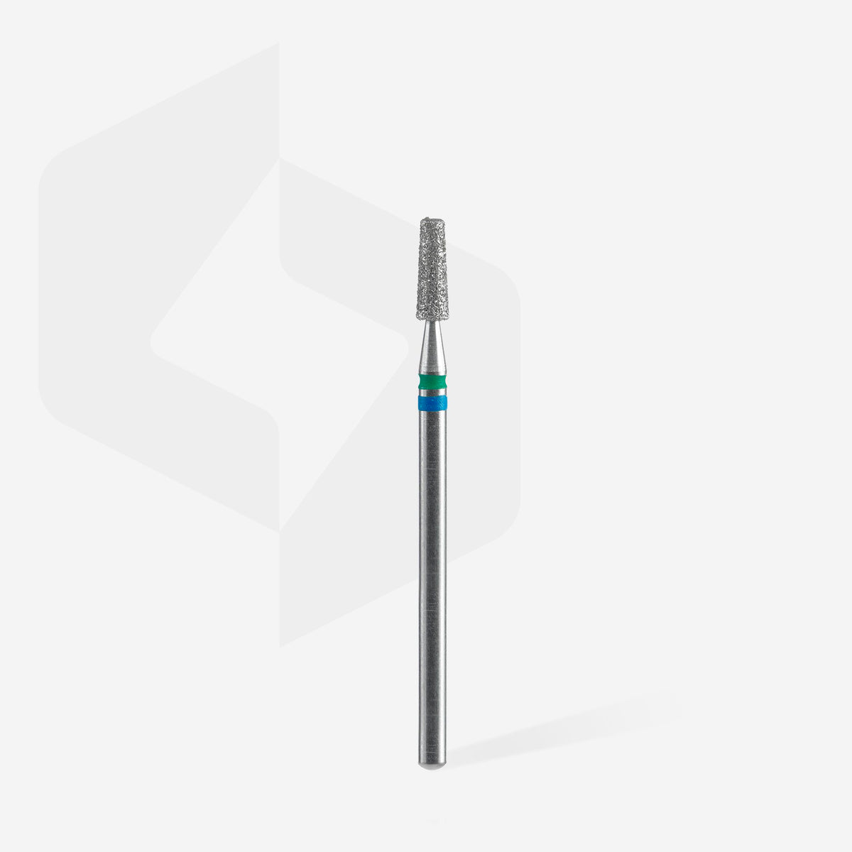 STALEKS FA70BG025/8 — Diamond nail drill bit DUO cone blue-green EXPERT head diameter 2,5 mm / working part 8 mm — official view 2