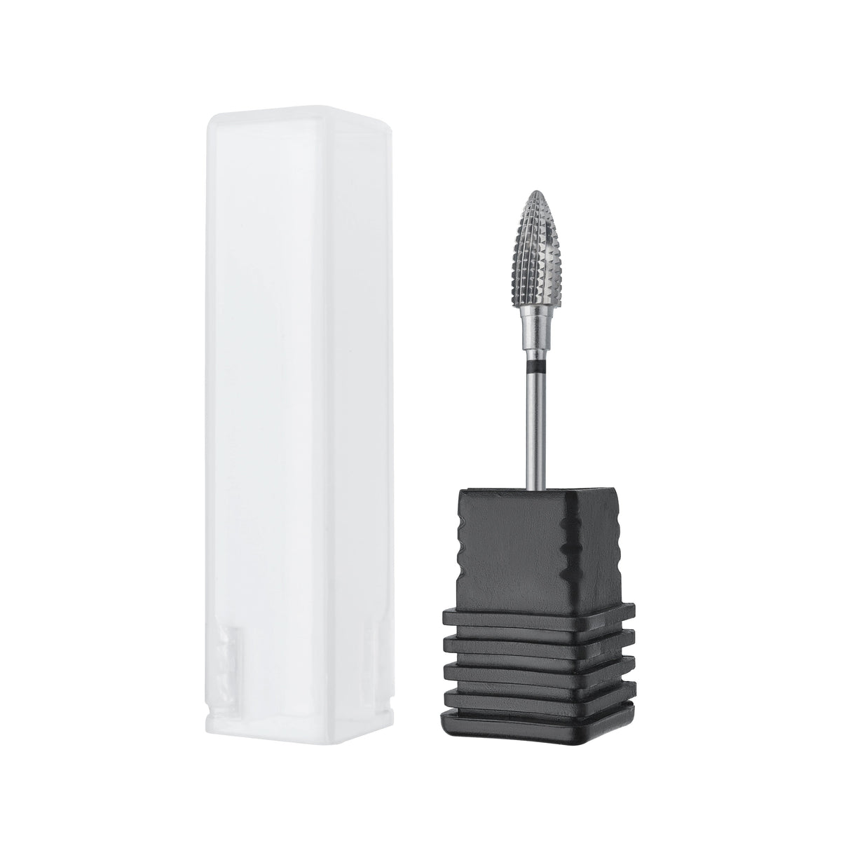 STALEKS FT110H060/14 — Carbide nail drill bit pine cone black hard EXPERT head diameter 6 mm / working part 14 mm — single-bit packaging