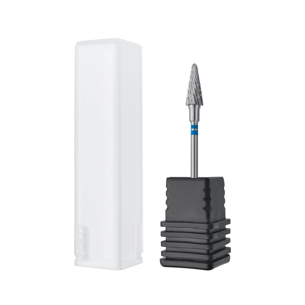 STALEKS FT73B060/14 — Carbide nail drill bit for left-handed users cone blue EXPERT head diameter 6 mm / working part 14 mm — single-bit packaging