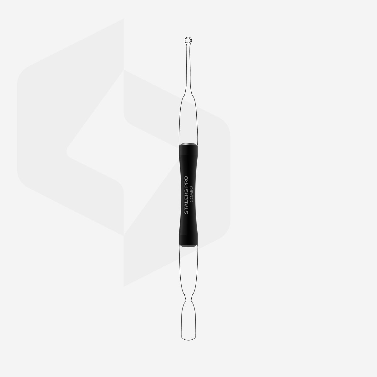 STALEKS HPQ-10b — Handle of the pusher black Combo UNIQ 10b for replaceable working parts — official view 2